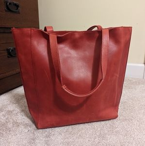 Noonday Mulberry Leather Tote